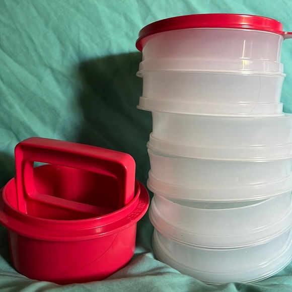 hamburger tupperware freezer set